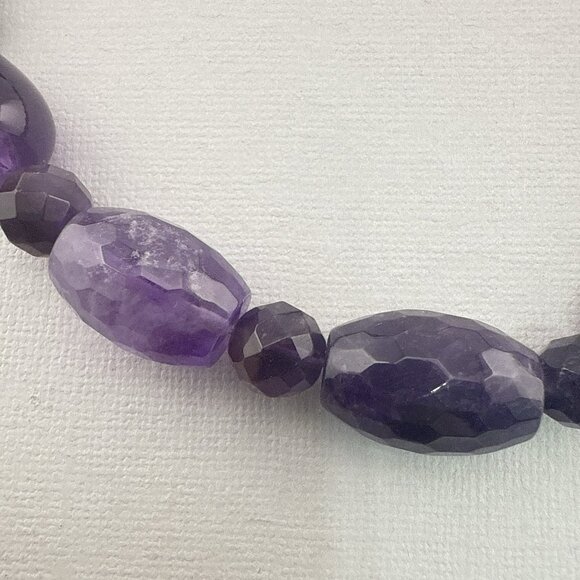 Jay King Necklace Amethyst Purple Beaded Statement Chunky Sterling Silver DTR - Picture 6 of 14